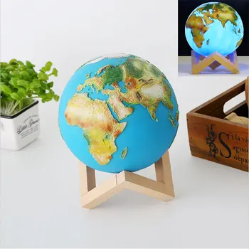 

3D Paintting Earth Led Night Light Recharged Power Globe Night Lamp New Arrival Colors Change Home Decoration Lamp Xma Gift
