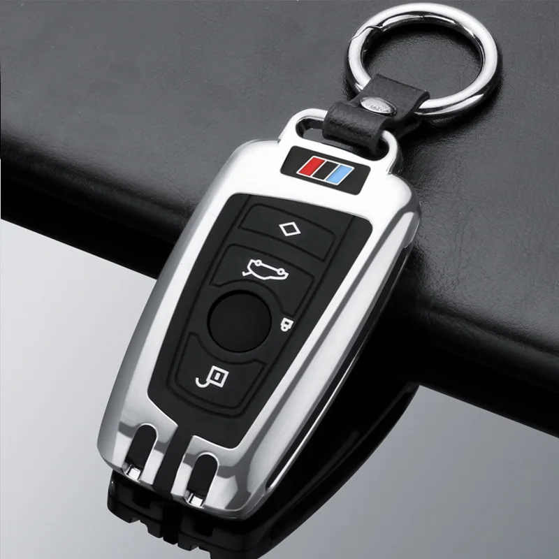Автомобильный брелок для ключей для BMW 520 525 f30 f10 F18 118i 320i 1 3 5 7 серия X3 X4 M3 M4 M5 E34 E36 E90 стайлинга автомобилей - Название цвета: silver ring set