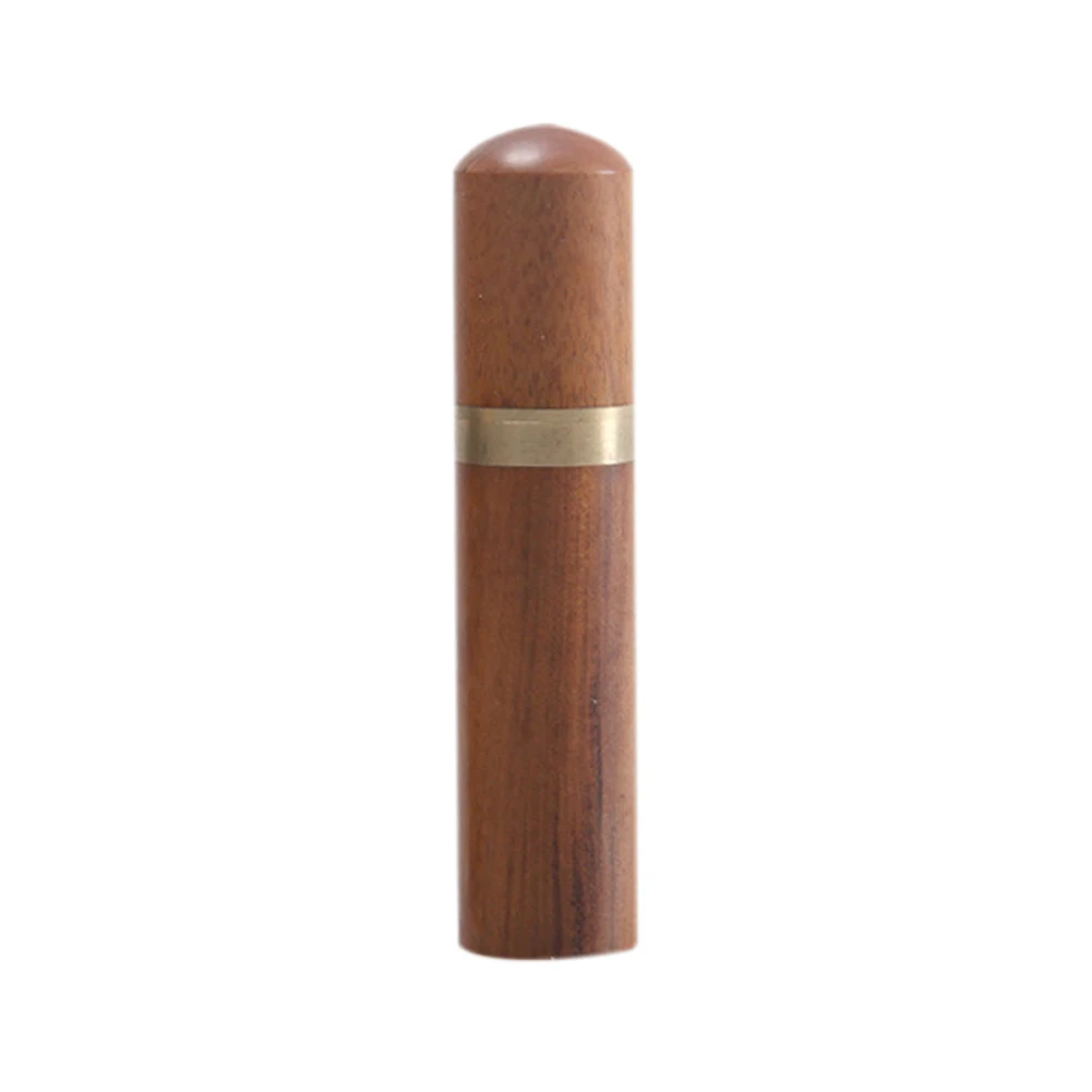 Прочный практичный из дерева коробка кожа вязание ремесло DIY Швейные иглы корпус Чехол коробки 82x18 мм CTN88 - Цвет: Brown