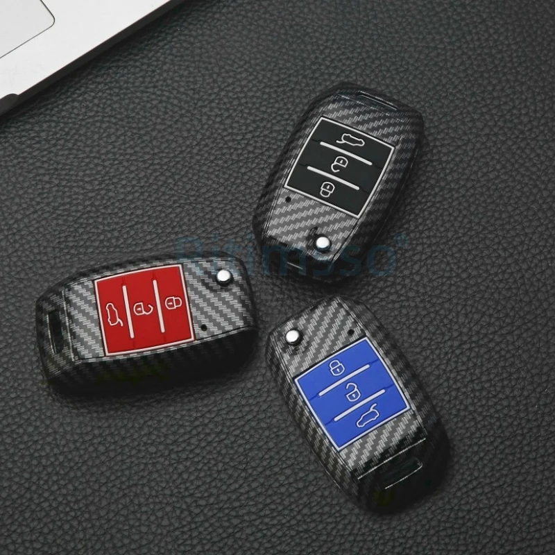 Carbbon ABS Car Key Cover Case for KIA Sportage Ceed Rio Cerato Soul for KIA Rio X Line Sportage Cerato Ceed Key Holder key case cover key case car key shell