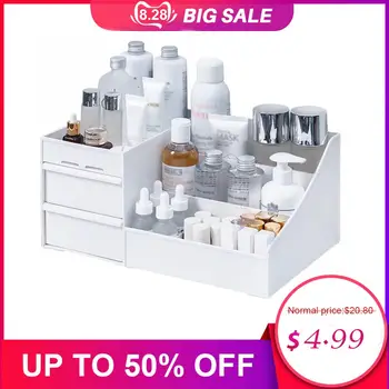 

Makeup Organizer for Cosmetic Large Capacity Cosmetic Storage Box Organizer Desktop Jewelry Nail Polish Makeup Drawer