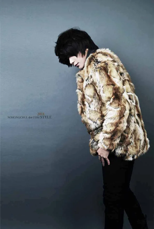 Зимнее Мужское пальто из искусственного меха, модное ретро пальто с леопардовым узором, шуба из искусственного меха кролика