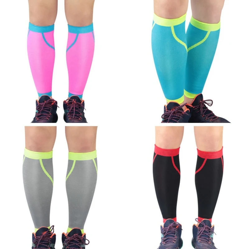 1pcs Sports Compression Leg Sleeve Anti-slid Basketball Football Calf Support Protector Running Shin Guard Cycling Leg Warmers