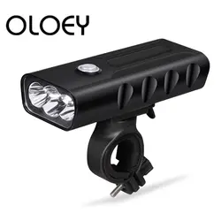 OLOEY велосипедный фонарь передний свет 5200 мАч фара лампа USB Перезаряжаемый L2 светодиодный ночной велосипедный водонепроницаемый