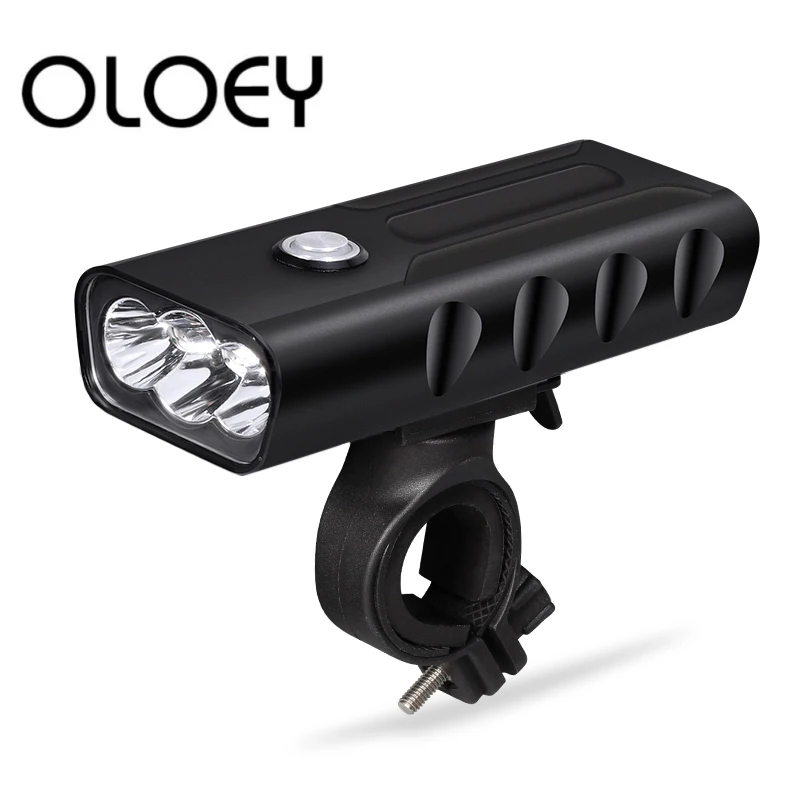 

OLOEY Bicycle Light Front Light 5200mAh Headlight Lamp USB Rechargeable L2 LED Night Cycling Waterproof Bike Light FlashLight