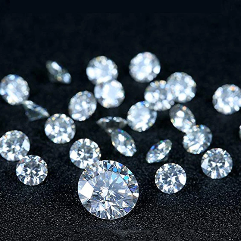 GRA Certified Loose Moissanite D Color 0.3ct Carat 4mm VVS1 Lab Grown