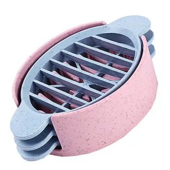 

Mini Oval Egg Cutter Practical Egg Cutter Different Colors Festive Gift Decoration
