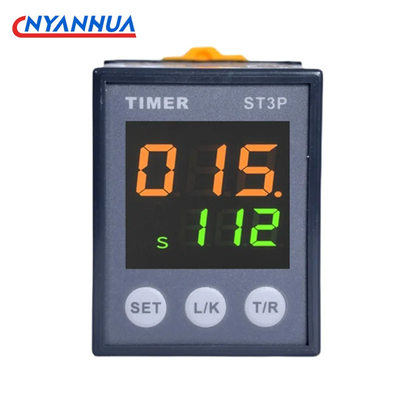 Módulo de Controle do Relé Horário Digital Lcd Inteligente Delay de Desligamento com Base St3p 220v 24v 380v 1no1nc