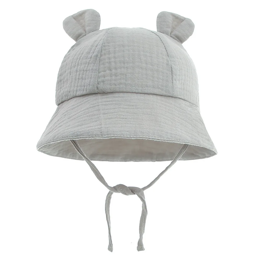 de ala ancha sombrero de verano gorra de pescador protección solar gorra unisex Bakicey Sombrero de bebé de algodón transpirable de verano para niños pequeños 