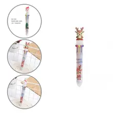 Stylo à bille en Gel, facile à transporter, facile à transporter, 10 couleurs, pour arbre de noël, cadeaux d'anniversaire