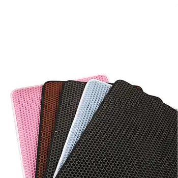 

New Splash Reusable Cat Cat Sand Box Waterproof Potty Pet Toilet Cat Potty Universal Pet Products Eva Double Cat Litter Mat