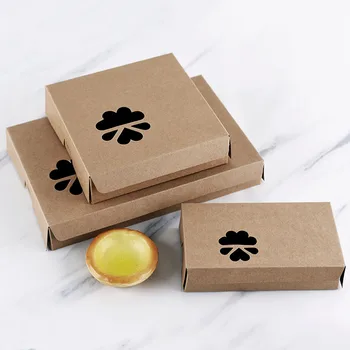 

30pcs 3Sizes Brown Kraft Paper Bakery Boxes Packaging Cupcake Boxes Donut/Cake/Muffin/Dessert Birthday Party Decoration Box