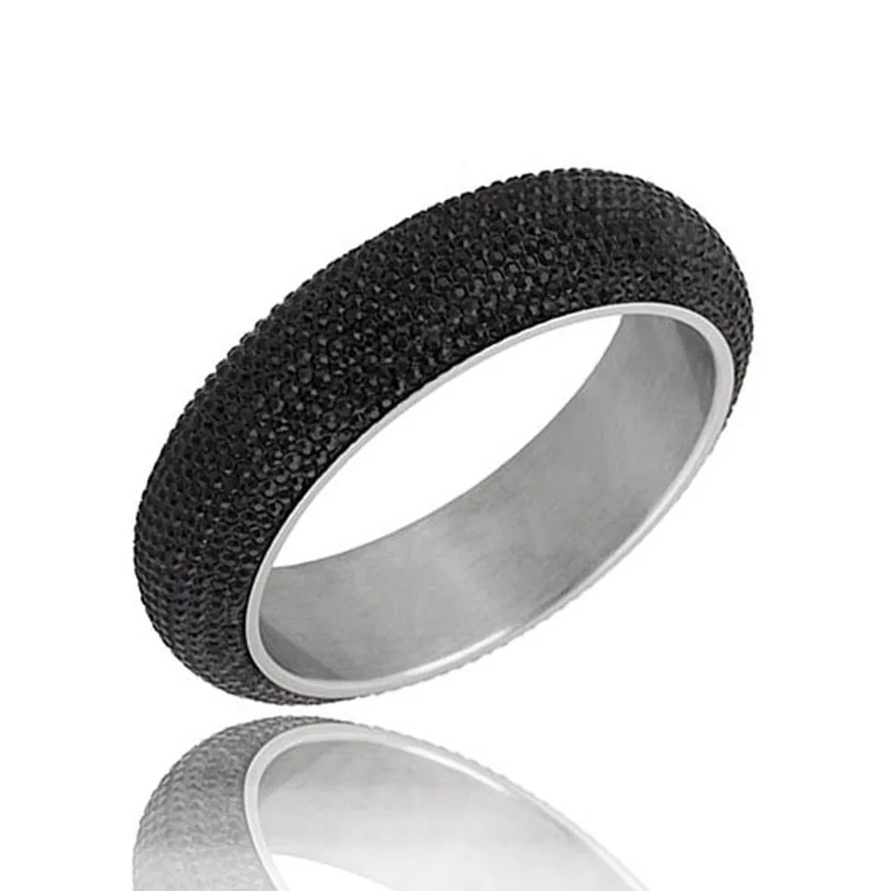 Новинка 2019 широкий тяжелый браслет из нержавеющей стали для женщин блестящие