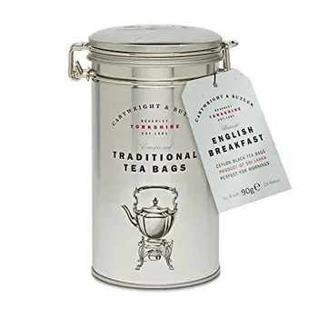 

Cartwright & Butler English Breakfast Tea Bags | Pack of 30 Tea Bags | Presented in a Signature Clip-Lid Tin | Robust,