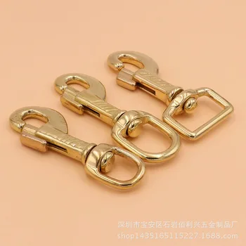 

Pure Brass Decorative Pattern Hooks Dog Buckle Pet Traction Rope For Copper Bag Leather Goods Hardware Accessories