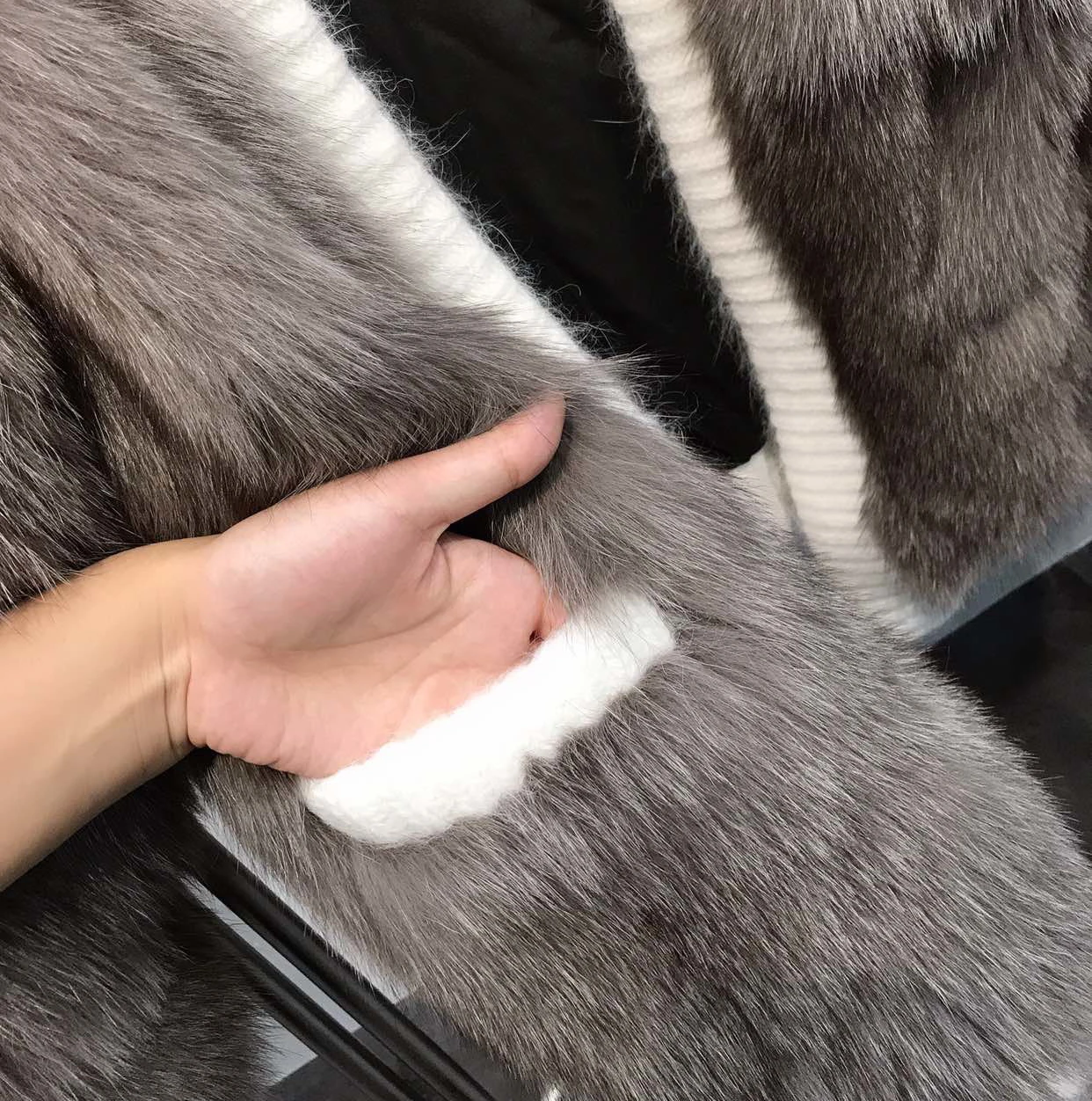 Женское теплое пальто с натуральным лисьим мехом зимняя куртка с открытым передом из натурального меха модная верхняя одежда роскошное пальто с натуральным лисьим мехом для девочек