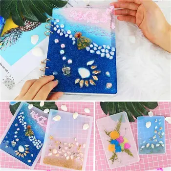 

A5A6A7 Mirror Jewelry Making Book Resin Notebook Cover Silicone Mold Resin Silicone Mold Handmade DIY Jewelry Making Epoxy