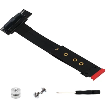 

SFF-8639 ( U.2 ) to M.2NGFF Key M Key-M M2 Adapter Riser Card Ribbon Extension Cable for U.2 NVME SSD