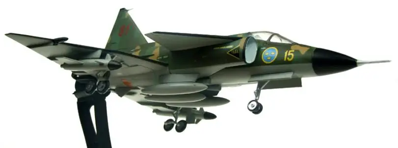 Авиация 72 Saab viggen шведский ВВС 15 81 Швеция 1/72 литье под давлением модель самолета| |