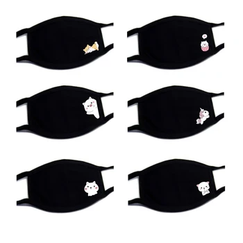 

Mouth Masks Reusable Protective Face Mask Fabric Cotton Black Summer Mask Print Unicorn kpop Fashion Funny Mask fast delivery