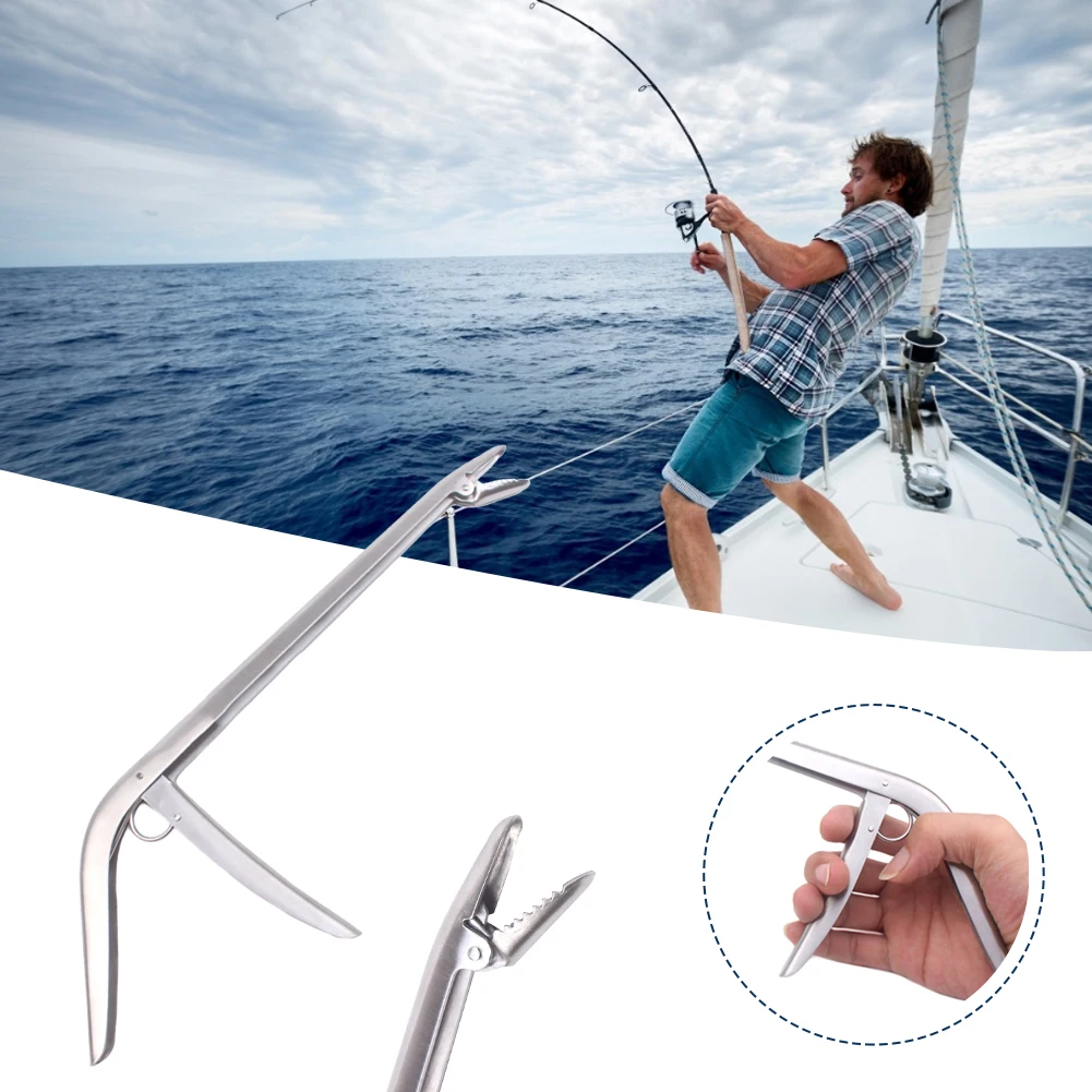 28cm Stainless Steel Fishing Hook Remover Unhooking Device Fish Clamp