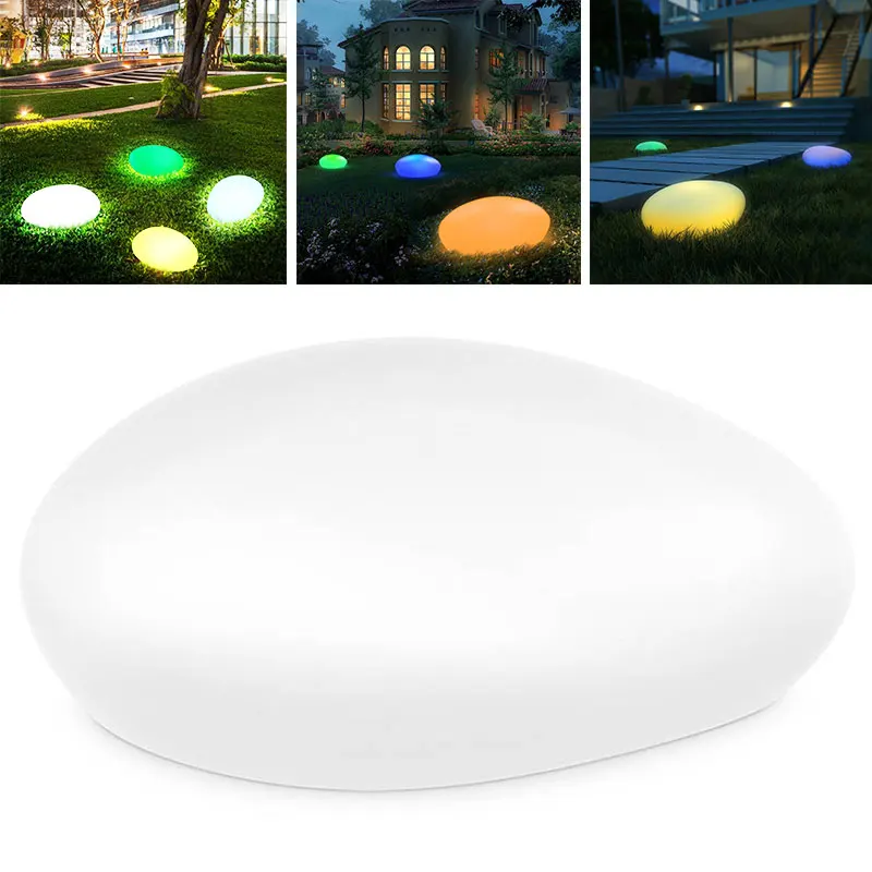 

Eco-Friendly Durable Garden Stone Lamp Outdoor Poolside LED Ball Light LED Garden Lights RGB Home Decor Party Buried Light