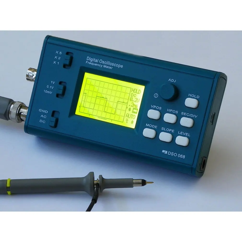 

DSO068 20MHz Mini Digital Oscilloscope DIY F Version Kits Digital Screen Electronic Teaching Practice Production Suit