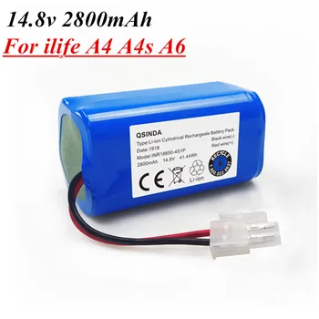 

1pcs 14.8V 2800mAh Replacement Battery For Ilife A4 A4S A6 V7 Robot Vacuum Cleaner