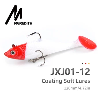 

Meredith fishing 3pcs 27g 12cm long tail fishing tackle soft baits Wobblers soft lead fish fishing lures luminous JXJ01-12