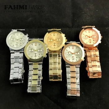 

2020 Alloy Fashion Business Exquisite Men and Women Couple Quartz Watch Rose Gold High Quality Original Jewelry Fashion Gift