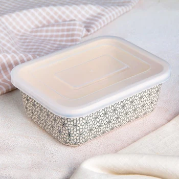 

Lunch box "Bamboo", color black and white