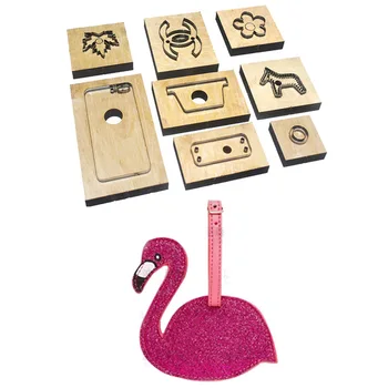 

Japan Steel Blade Rule Die Cutter Pink Flamingos Animal Brid Pattern For DIY Handmade leathercraft