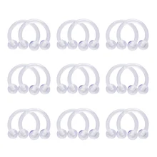 Кольцо для носа, Женские аксессуары, пирсинг, 2 шт./лот, прозрачный, модный, Bioflex, фиксатор, шпилька, акриловый, для носа, для ногтей, украшения для тела