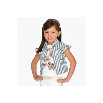 

MAYORAL Vests & Waistcoats 10692178 jacket Cotton Blue Girls Casual Denim