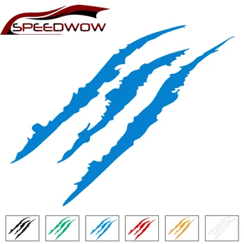 

SPEEDWOW Car Sticker Reflective Monster Scratch Stripe Claw Marks Car Auto Headlight Decoration Vinyl Decal Car Styling