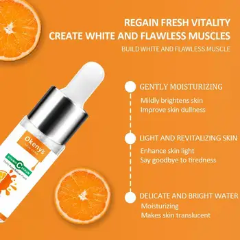 

100% Pure Vitamin C Serum Liquid Vc Face Serum Fade Removal Anti Spot Aging Freckle Scars Acne Anti-wrinkle Dark Acid Hyalu C6G5