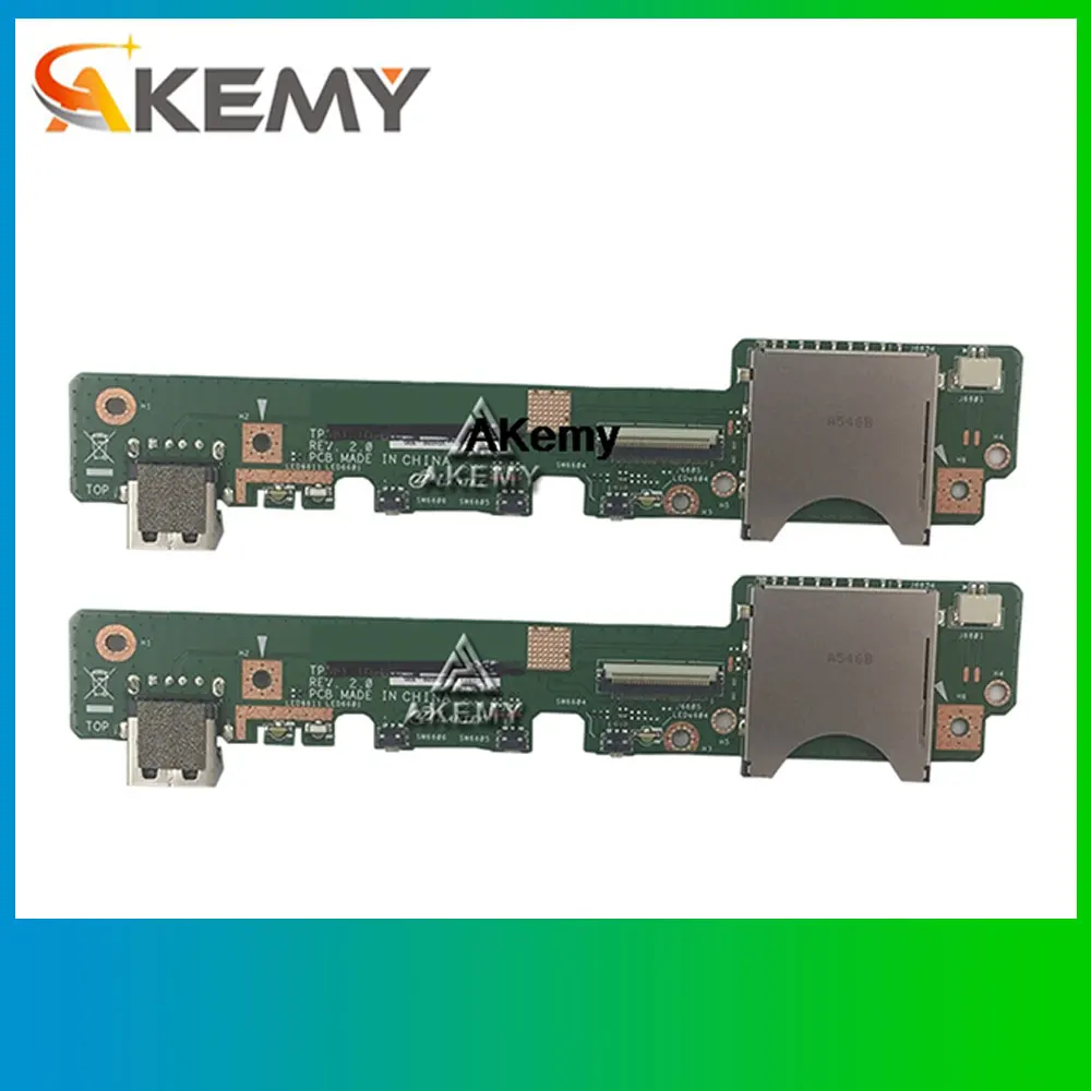 Плата IO для For Asus VivoBook TP501UB Flip TP501 TP501UA Материнская плата ноутбука USB Кнопка питания