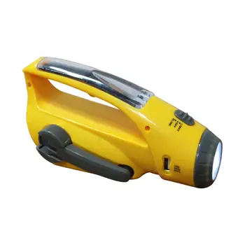 

Solar Hand Crank Emergency LED Torch Flashlight Phone Charger FM/AM Radio Q0KF