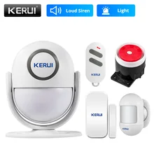 KERUI-sistema de alarma de seguridad para garaje, Detector de movimiento inteligente antirrobo PIR, Sensor inalámbrico de puerta/ventana, P6, 125dB