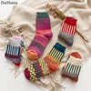 DaiShana 2022 New Winter Thick Warm Wool Women Socks Colorful Socks Fashion Casual Euramerican National Wind-Flowers Cotton Sock ► Photo 2/6