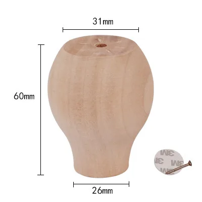 Solid Wood Furniture Heighten Legs Sofa Stool Increased Pad Bed TV Cabinet Coffee Table Round Heighten Feet Furniture Parts A3