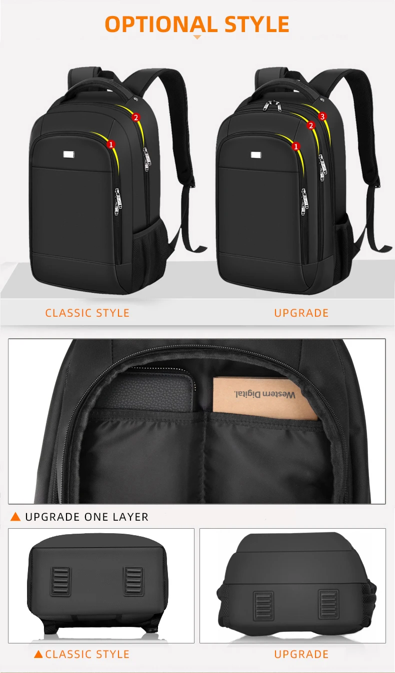 NO.ONEPAUL, школьный модный мужской рюкзак в деловом стиле, водонепроницаемая сумка с USB зарядкой, рюкзак для ноутбука, дорожные сумки
