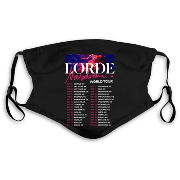 

Lorde Melodrama Tour New Black Novelty High Quality Printing Mask women kid's PM2.5