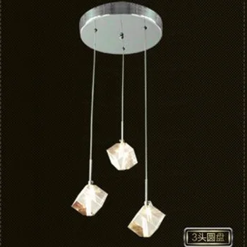 

Transparent Crystal LED Dining Room Bar Pendant Light Modern Fashion Lamps For Home Living Room Simple Creative