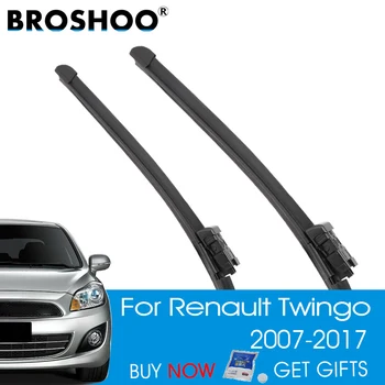 

BROSHOO Car Clean The Windshield Wiper Blades For Renault Twingo MK2 MK3,2007 2008 2009 2010 2011 2012 2013 2014 2015 2016 2017