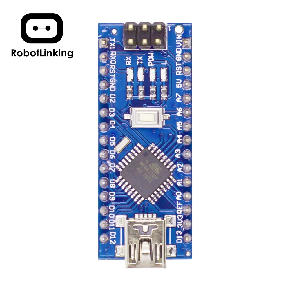 Nano Board CH340/ATmega328P без кабеля USB, совместим с Arduino Nano V3.0(без кабеля