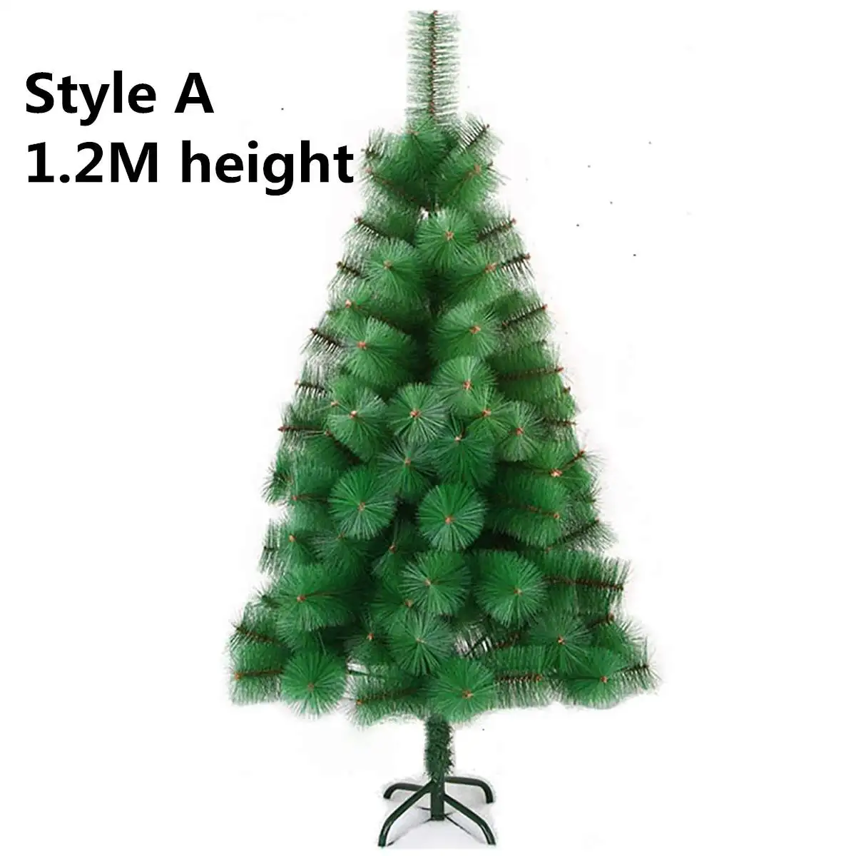 Style A 1.2M hight 180/150/120 см ПВХ искусственная Рождественская елка Рождественские украшения для вечерние украшения дома и офиса Свадебные зеленый большое дерево - Цвет: Style A 1.2M hight