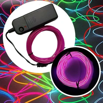 

RGB Color Light Up LED Line Figure Flexible for Toy Halloween Party Car Decoration S7 #5