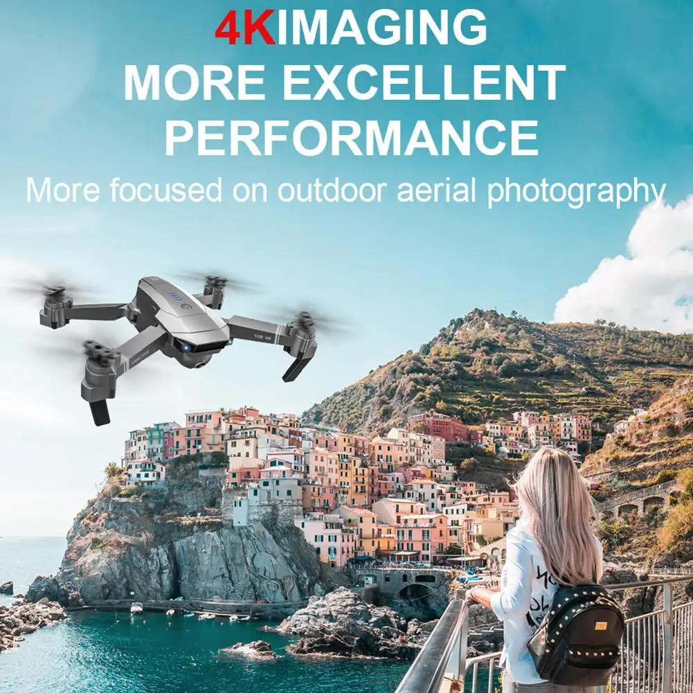 Новинка, 4K HD Квадрокоптер, gps Дрон, двойная камера, широкий угол, анти встряхивание, Wi-Fi, FPV, RC, складной Дрон, профессиональный, gps, слежение# M2