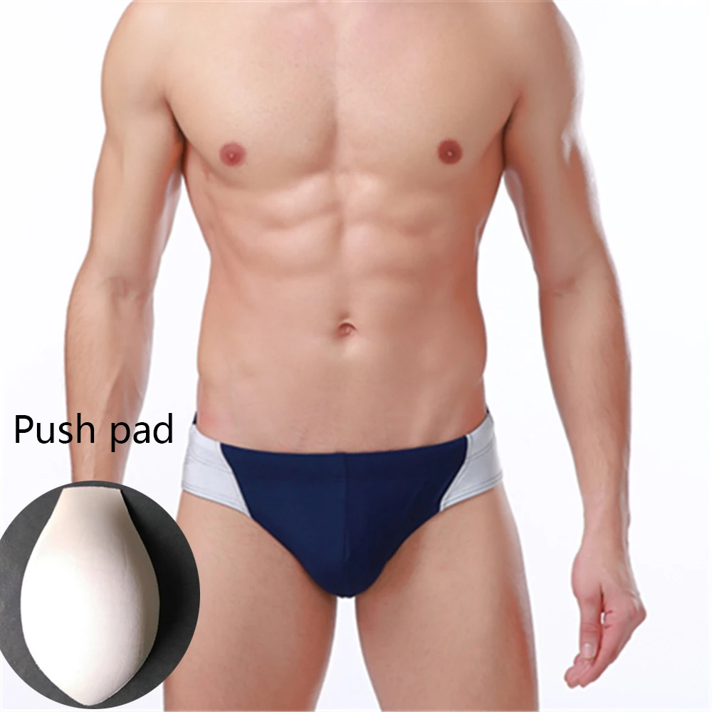 

Men's Tethered Briefs Summer Push Pad Fashion Swimsuit Embarrassment-Proof Swimming Trunks For Hot Spring Swimming Vacation